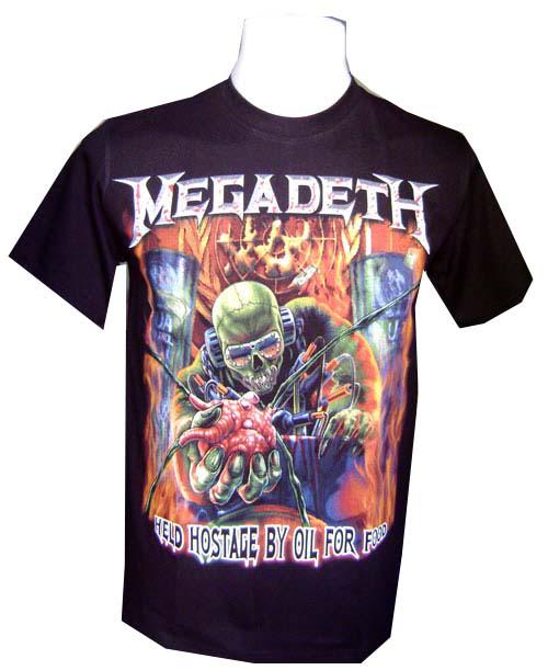 New rock band music megadeth skull heavy metal black t-shirt men sz s,m,l,xl,xxl