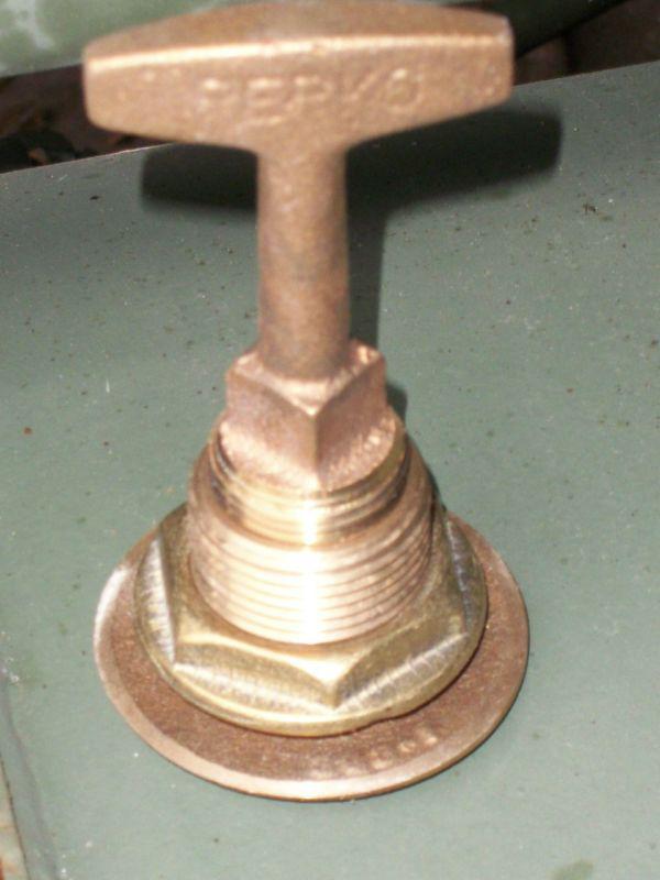 Perko, garboard drain plug, cast bronze