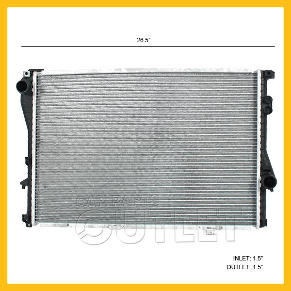 1999 2000 bmw 528i radiator 2001 2002 2003 e39 525i 530i 2.5/2.8/3.0l m/t 99-00