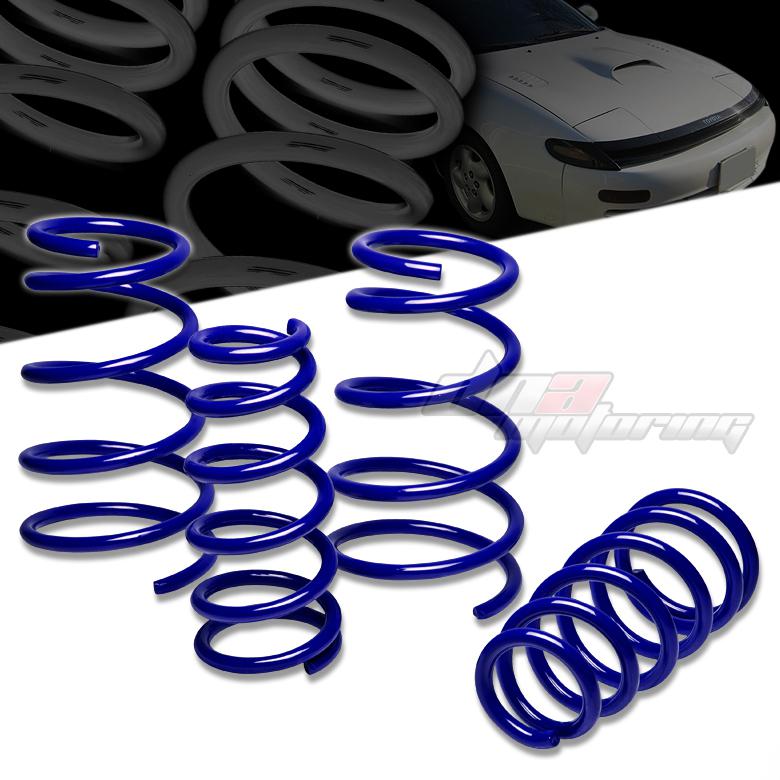 90-99 toyota celica 2" drop suspension blue racing lowering spring 285f/235r lb