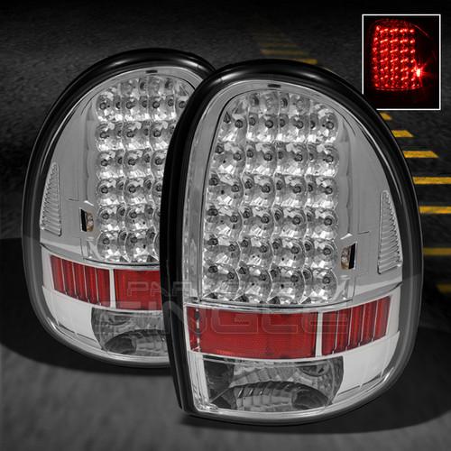 96-00 dodge caravan 98-03 durango clear full led tail lights lamps left+right