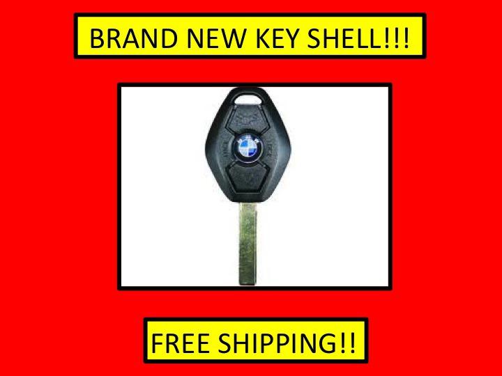 Bmw 3 button x5, x3, z3, z4, 3, 5, 7 series 2 track replacement key shell case