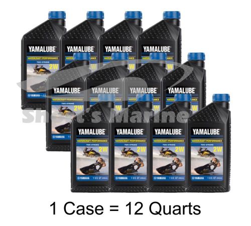 Yamaha yamalube 2-w 2-stroke watercraft performance oil case of 12 quarts