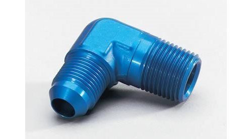 Summit 220451 fitting adapter 90 deg male -4 an to male 1/4&#034; npt blue ea