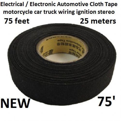 Cloth tape automotive wiring harness car auto suv truck semi 12v electrical  75&#039;