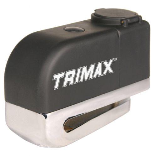 Trimax motorcycle lock w/ alarm, reminder cable and pouch fits all harley models