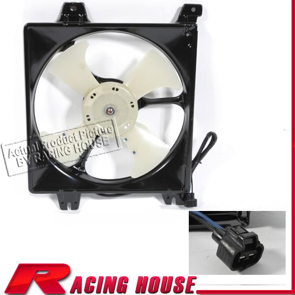 New 00-03 mitsubishi galant gtz 3.0l a/c conditioning condenser fan motor shroud