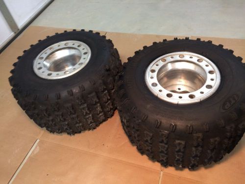 Holeshot itp yamaha raptor 660r rear wheels tires 660, 700, 350, yzf450 250 450