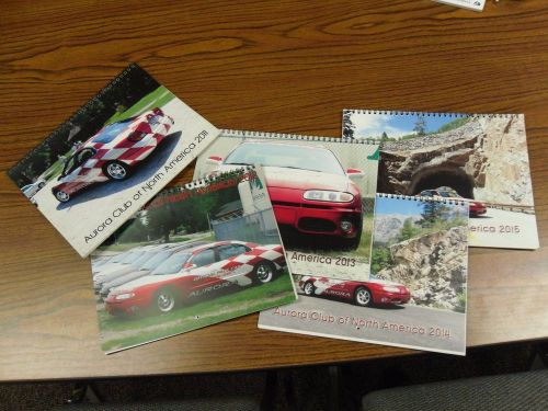 Oldsmobile aurora calendars 2001, 2002, 2003, 01, 02, 03 all five for 1 price!!!