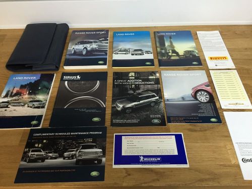 2008 land rover range rover sport owners manuals set w/navigation/case 1374