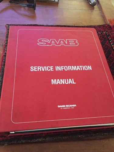 1970s 80s saab all models parts and service information shop manual oem