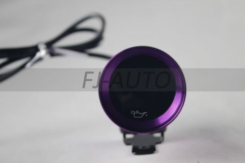 Brand new 37mm micro oil pressure gauge/racing meter w/sensor purple