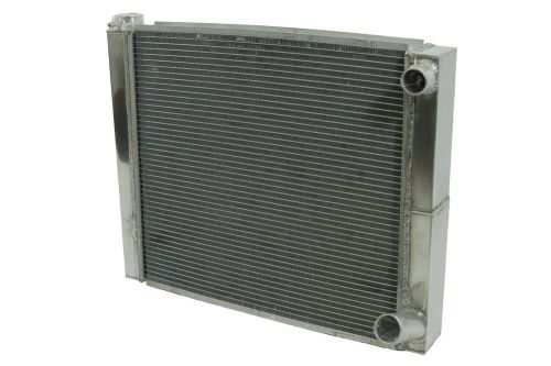 New dirt oval all aluminum racing radiator 19&#034;x24&#034; 2 row double pass imca usmts