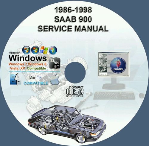 Saab 900 - 900s service repair manual on cd