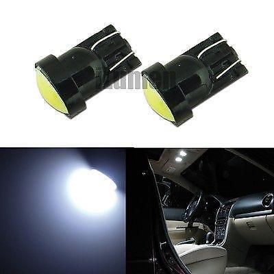 2pcs 6000k white t10 168 2825 920 led bulb car dome interior license plate light