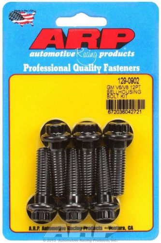 Arp bellhousing bolt kit 12 point black oxide gm v6/v8 p/n 129-0902