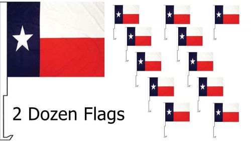 Car dealer supplies 24 car window clip on flags texas state flag