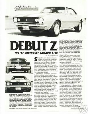1967 chevrolet camaro z/28 ---debut z---  z28