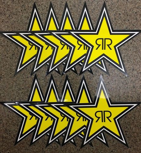 Authentic (10) rockstar energy star decal sticker lot official merchandise new