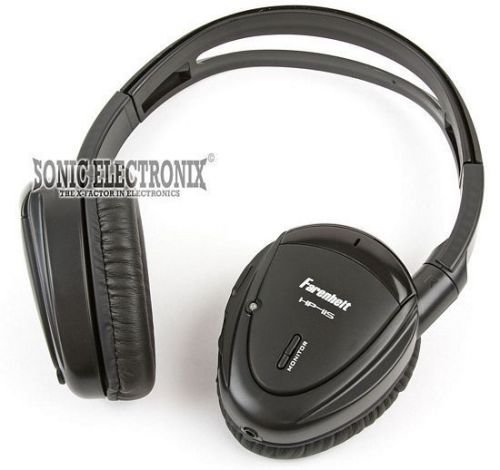 New! farenheit hp-11s single channel ir wireless car headphones