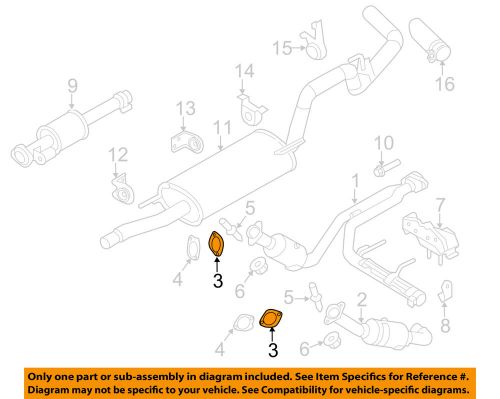 Ford oem 11-15 f-150 3.5l-v6 exhaust system-catalytic cnvrtr adapter bl3z9n496a