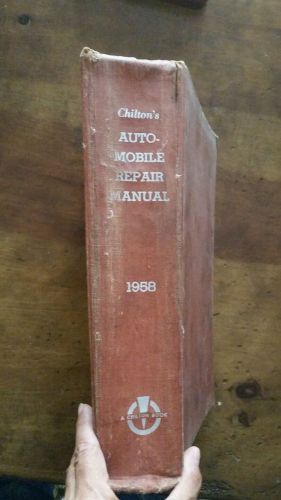 1958 chilton&#039;s book automobile repair manual service station garage shop vtg 29e