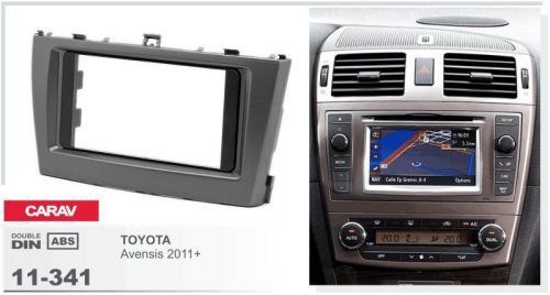 Carav 11-341 2din car radio dash kit panel toyota avensis 2011+