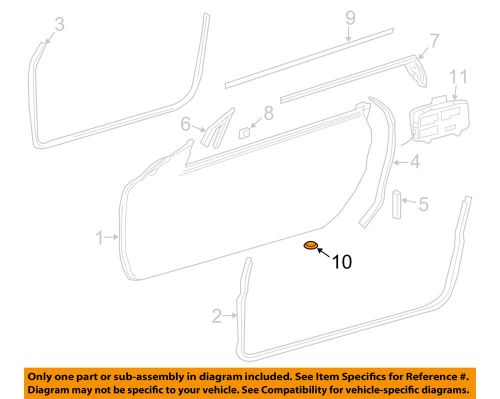 Mercedes mercedes-benz oem 04-09 sl600 door-plug 0009974020