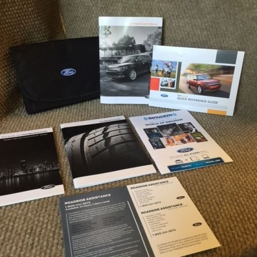 2015 ford flex owners manual with maintenance and warranty guide and case