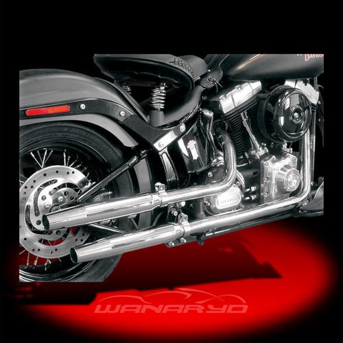 Cycle shack slip-on mufflers, tapered 2007-2013 harley softail flstsb flstn