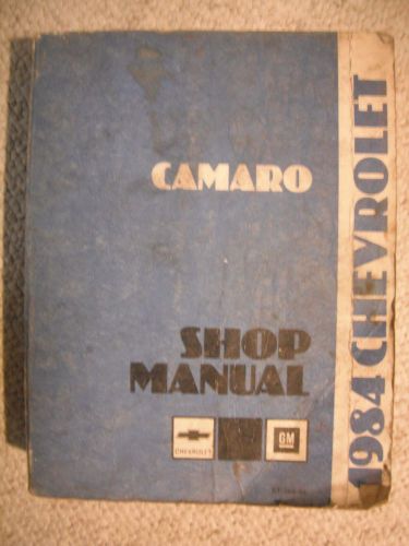 1984 chevy camaro shop manual original book service manual