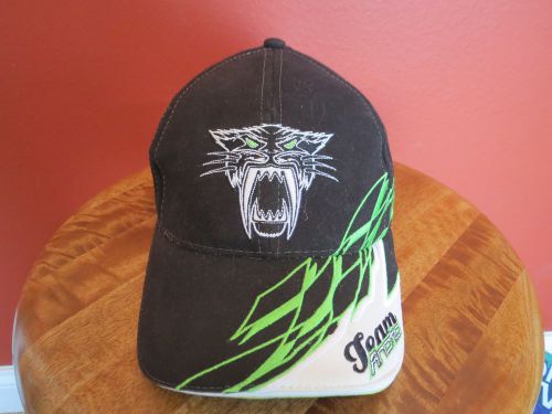 Arctic cat team arctic black green black performance atv wildcat cap hat