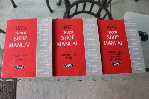 1970 ford truck shop service manual set factory original pickup bronco econo etc