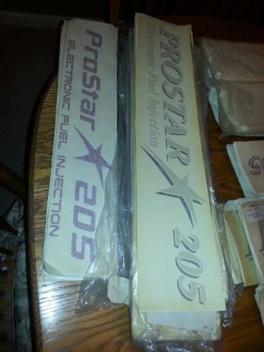 Mastercraft prostar 205 decal pair (2) oem cream/mtn rock 75-9836