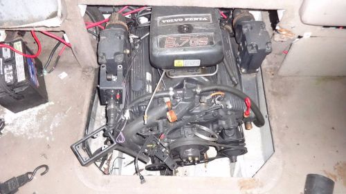 Volvo penta 5.7 chevy v8 boat engine motor with accessories manifold riser carb