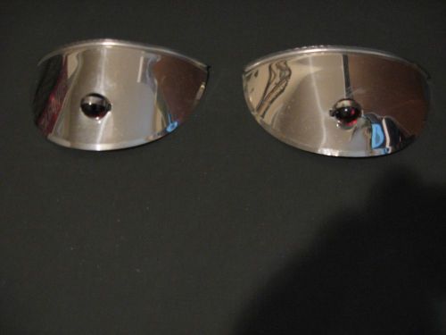 *lqqk* &#034;chrome eye lids w/red reflector balls&#034; for custom cars&gt;nos-checkitout&gt;&gt;&gt;