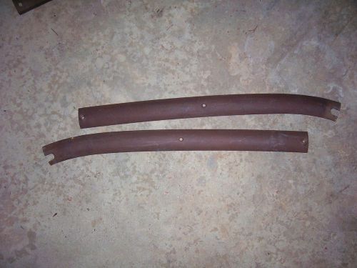 Amc amx javelin windshield trim from 68 amx fits 68-69 70? 2 pcs brown steel