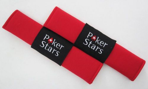 2 pcs car comfortable seat belt seatbelt shoulder pads cover poker stars r