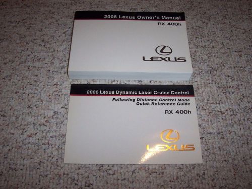 2006 lexus rx400h rx 400h hybrid owners owner&#039;s user manual set 3.3l v6