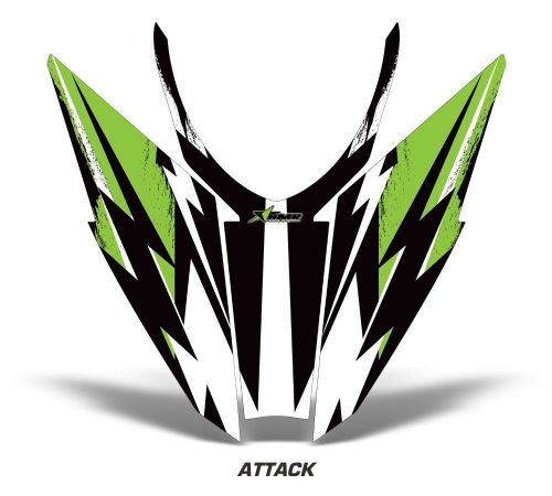 Arctic cat pro climb pro cross sled sticker decal hood graphic kit 2012 attk grn