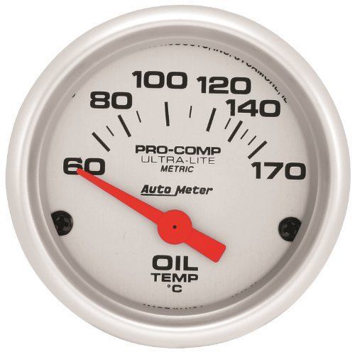 Auto meter 4348-m ultra-lite electric oil temperature gauge