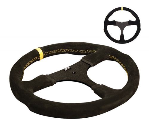 Longacre suede flat steering wheel 320mm no holes 56908,momo,sweet,scca,nasa  3