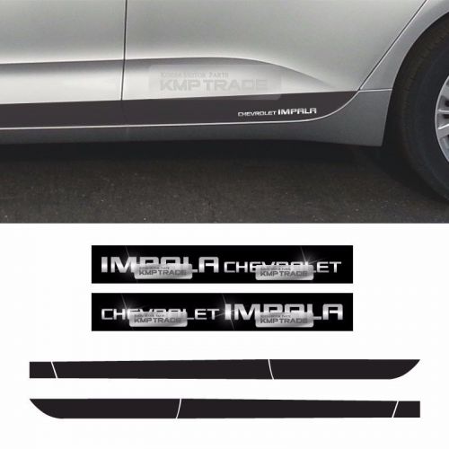 Side line door protector decal sticker chrome logo 8p for chevrolet 14-16 impala
