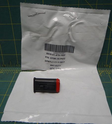 Electrical plug connector dt06-3s-p032  nsn: 5935-01-479-1602