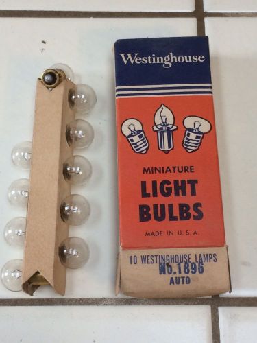 Vintage box westinghouse wh #1896 6v light lamp nos nib bulbs car old truck bus