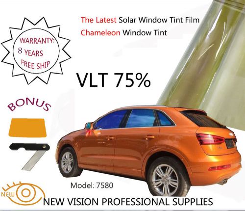 New vision vlt75% chameleon window tint film src 50cmx6m color:purple to blue