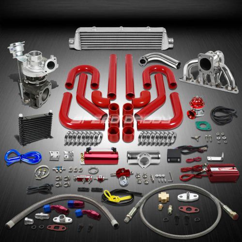 Td05 16g 360hp+14pc turbo charger+manifold+intercooler kit for d-series d15/d16