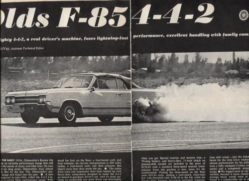 1965 oldsmobile 4-4-2 convertible 6 pg  article