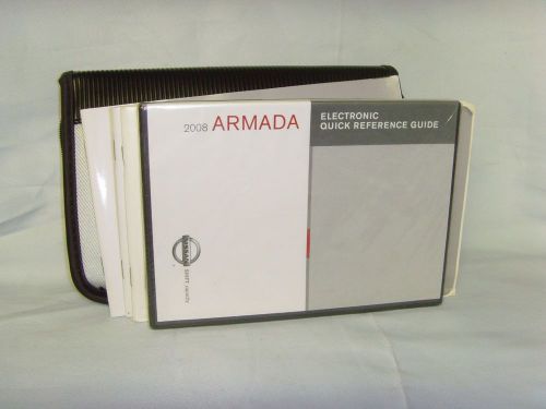 2008 nissan armada cd rom guides gray black nissan premium case