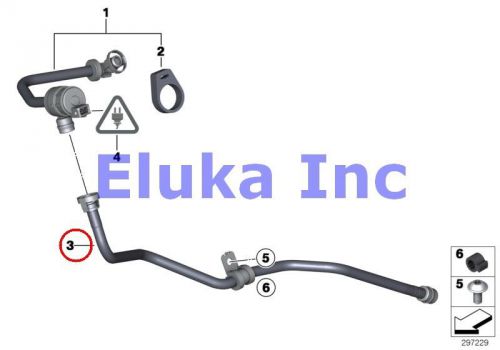 Bmw genuine fuel tank breather valve fuel tank breather line e71